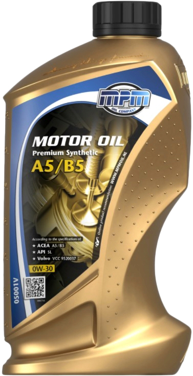 Олива моторна MPM Premium Synthetic A5/B5 Volvo 1 л (MPM 05001V)